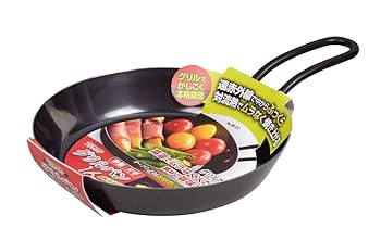 Amazon｜パール金属 片手 グリルパン 16cm レシピ付 IH対応 鉄製